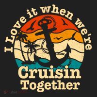 I Love It When Were Cruisin Together Cruise For Couples Gift Beanie thumb 2
