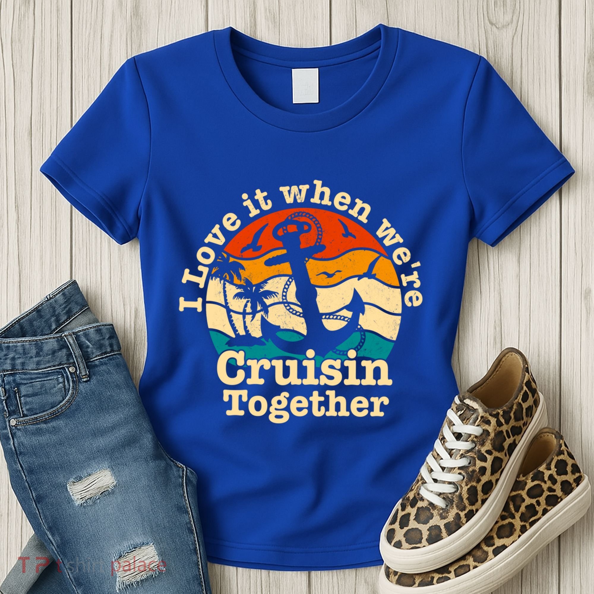I Love It When Were Cruisin Together Cruise For Couples Gift Women's T-Shirt