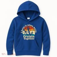 I Love It When Were Cruisin Together Cruise For Couples Gift Kids Hoodie thumb 0