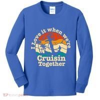 I Love It When Were Cruisin Together Cruise For Couples Gift Kids Long Sleeve Shirt thumb 0