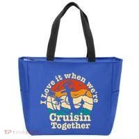 I Love It When Were Cruisin Together Cruise For Couples Gift Tote Bag thumb 0