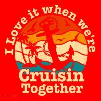 I Love It When Were Cruisin Together Cruise For Couples Gift Santa Hat thumb 1
