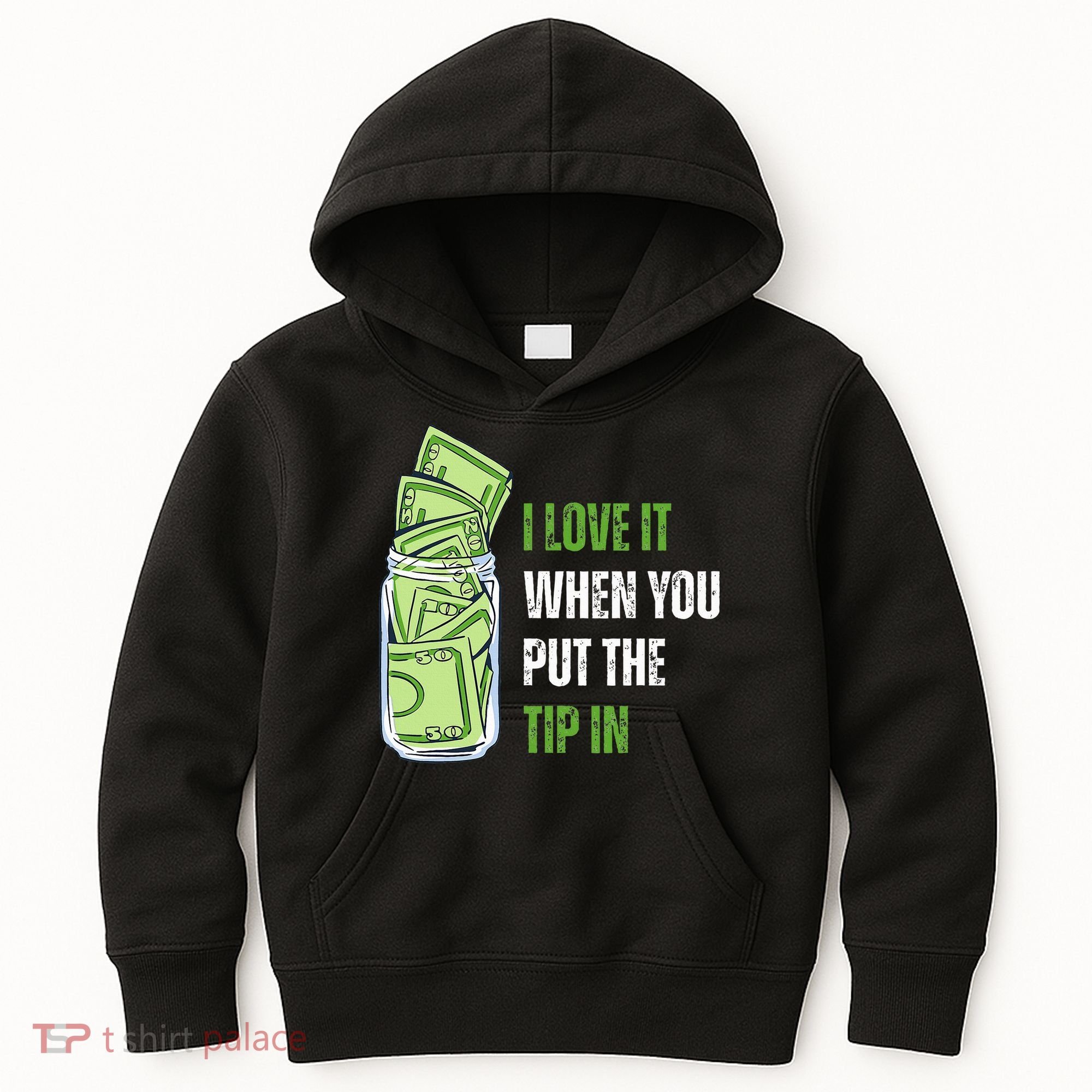 I Love It When You Put The Tip In Funny Bartender Kids Hoodie