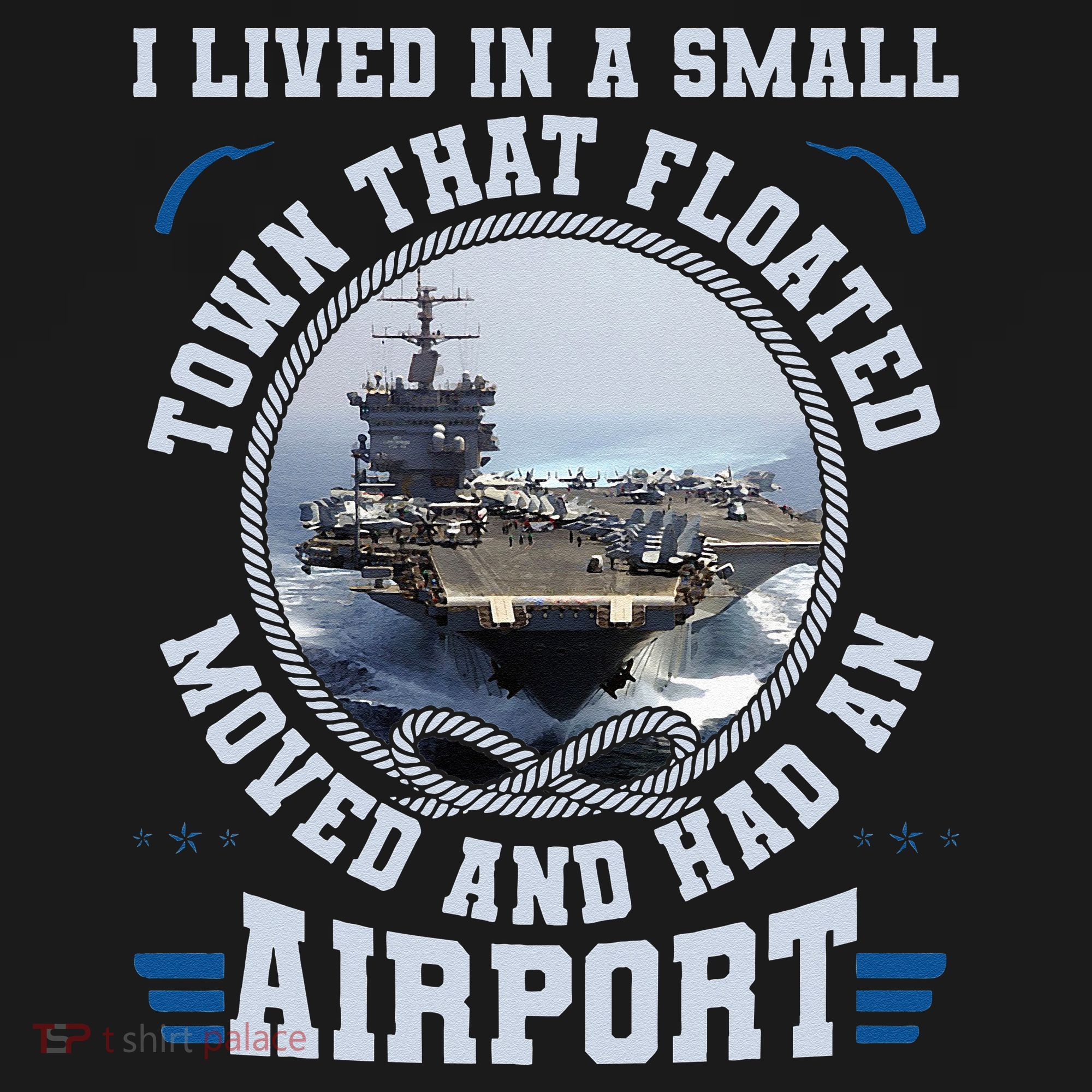 I Lived In A Small Town That Floated U S Aircraft Carrier Women's Hoodie