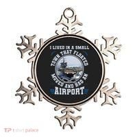 I Lived In A Small Town That Floated U S Aircraft Carrier Ornament thumb 0