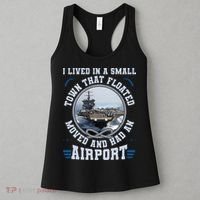 I Lived In A Small Town That Floated U S Aircraft Carrier Women's Tank Top thumb 3