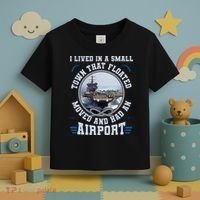 I Lived In A Small Town That Floated U S Aircraft Carrier Toddler T-Shirt thumb 3