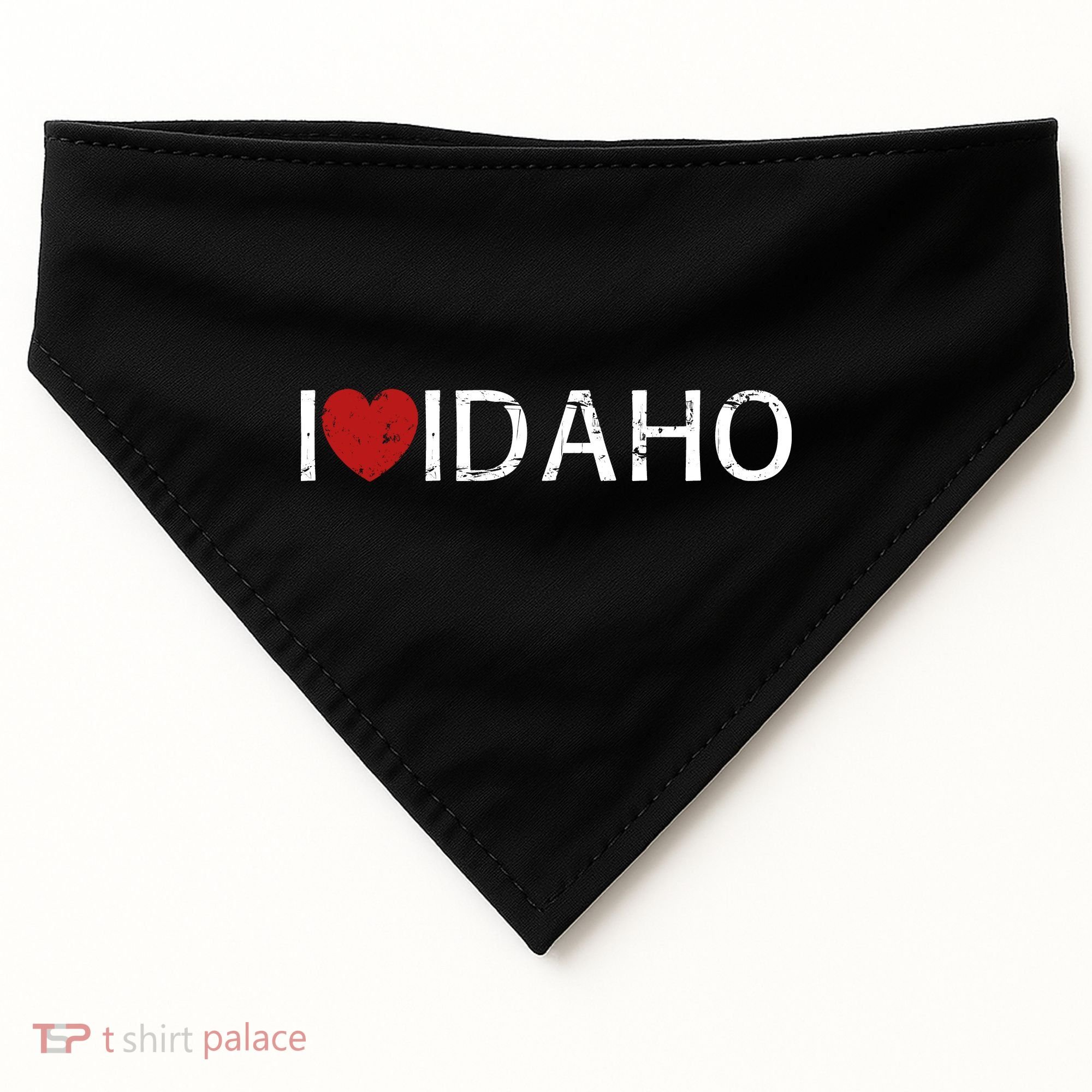 I Love Idaho USA-Made Doggie Bandana