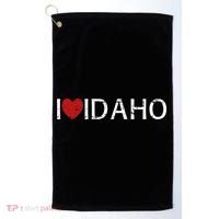 I Love Idaho Golf Towel thumb 0