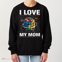 I Love It When My Mom Lets Me Solve Cubes Speedcubing Women's Sweatshirt thumb 0