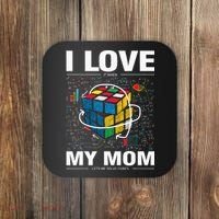 I Love It When My Mom Lets Me Solve Cubes Speedcubing Coaster thumb 0