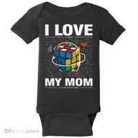 I Love It When My Mom Lets Me Solve Cubes Speedcubing Baby Bodysuit thumb 0