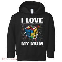 I Love It When My Mom Lets Me Solve Cubes Speedcubing Toddler Hoodie thumb 0