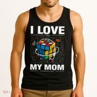 I Love It When My Mom Lets Me Solve Cubes Speedcubing Tank Top thumb 3