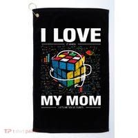 I Love It When My Mom Lets Me Solve Cubes Speedcubing Golf Towel thumb 0