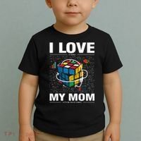 I Love It When My Mom Lets Me Solve Cubes Speedcubing Toddler T-Shirt thumb 2