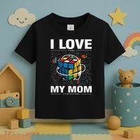 I Love It When My Mom Lets Me Solve Cubes Speedcubing Toddler T-Shirt thumb 3