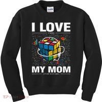 I Love It When My Mom Lets Me Solve Cubes Speedcubing Kids Sweatshirt thumb 0
