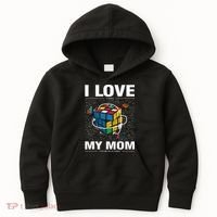 I Love It When My Mom Lets Me Solve Cubes Speedcubing Kids Hoodie thumb 0