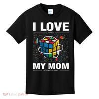 I Love It When My Mom Lets Me Solve Cubes Speedcubing Kids T-Shirt thumb 0