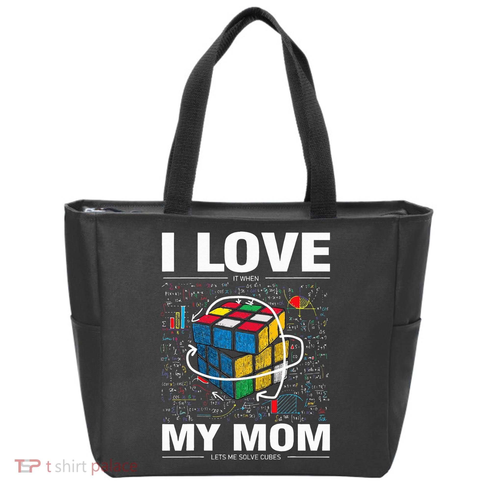 I Love It When My Mom Lets Me Solve Cubes Speedcubing Tote Bag