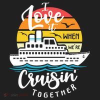 I Love It When Were Cruisin Together Nautical Sailing Gift Women's Sweatshirt thumb 2