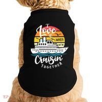 I Love It When Were Cruisin Together Nautical Sailing Gift Doggie Tank thumb 0