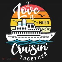 I Love It When Were Cruisin Together Nautical Sailing Gift Bucket Hat thumb 4