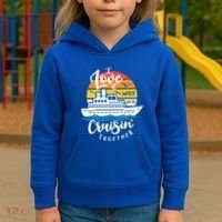 I Love It When Were Cruisin Together Nautical Sailing Gift Kids Hoodie thumb 3