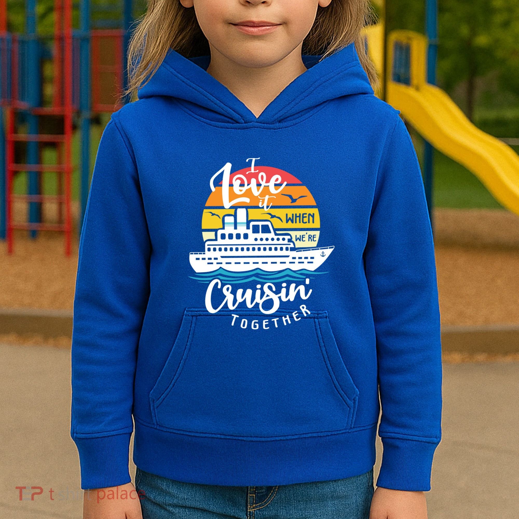 I Love It When Were Cruisin Together Nautical Sailing Gift Kids Hoodie