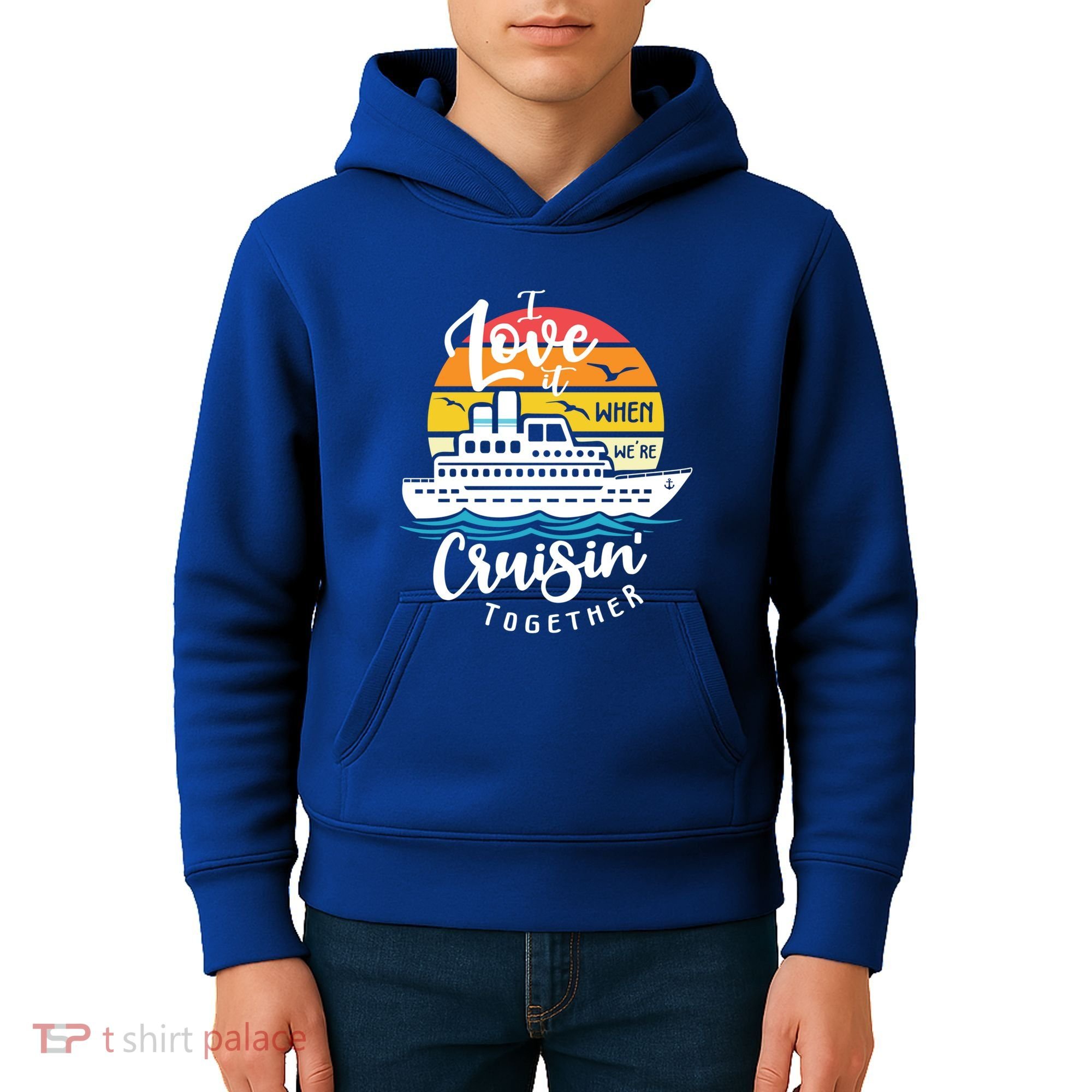 I Love It When Were Cruisin Together Nautical Sailing Gift Kids Hoodie