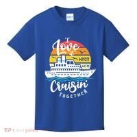 I Love It When Were Cruisin Together Nautical Sailing Gift Kids T-Shirt thumb 0