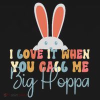 I Love It When You Call Me Big Hoppa Bunny Ear Easter Day Women's Hoodie thumb 2