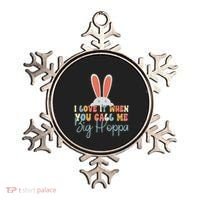 I Love It When You Call Me Big Hoppa Bunny Ear Easter Day Ornament thumb 0