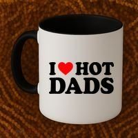 I Love  I Heart Hot Dads    Coffee Mug thumb 2