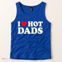 I Love  I Heart Hot Dads    Tank Top thumb 2