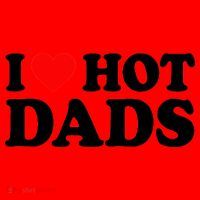 I Love  I Heart Hot Dads    Santa Hat thumb 1