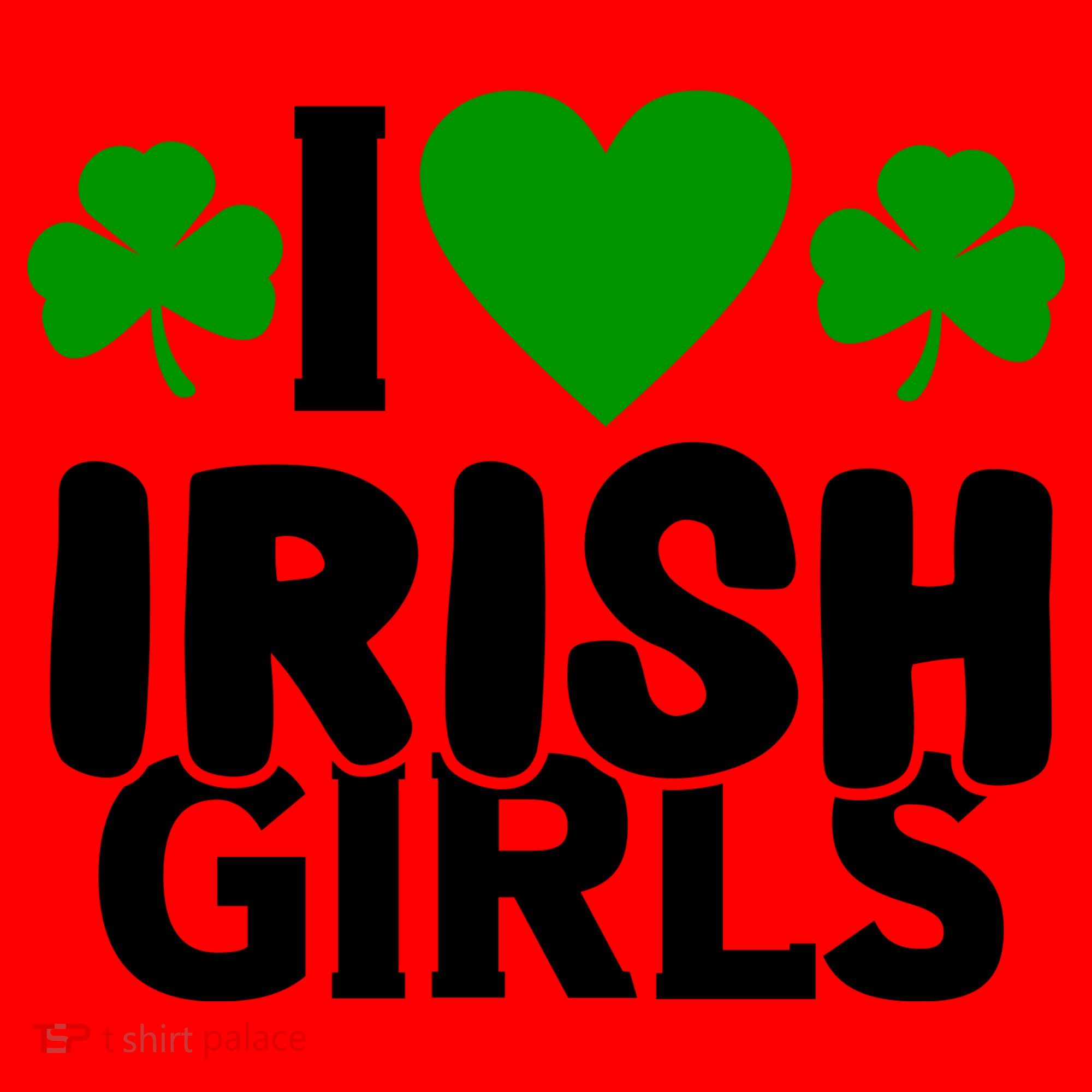 I Love Irish Girls Santa Hat