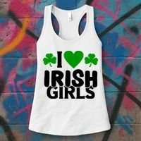 I Love Irish Girls Women's Tank Top thumb 3