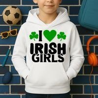I Love Irish Girls Kids Hoodie thumb 2