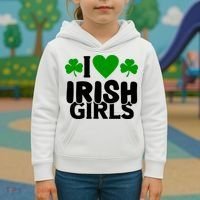 I Love Irish Girls Kids Hoodie thumb 3