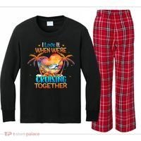 I Love It When WeRe Cruising Together Cruise Kids Long Sleeve Plaid Pajama Set thumb 0