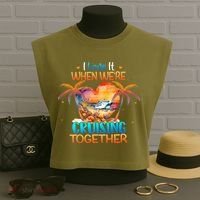 I Love It When WeRe Cruising Together Cruise Garment-Dyed Women's Muscle Tee thumb 3