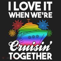 I Love It When We're Cruisin' Together Fun Cruising Trip Cool Gift Women's Sweatshirt thumb 2