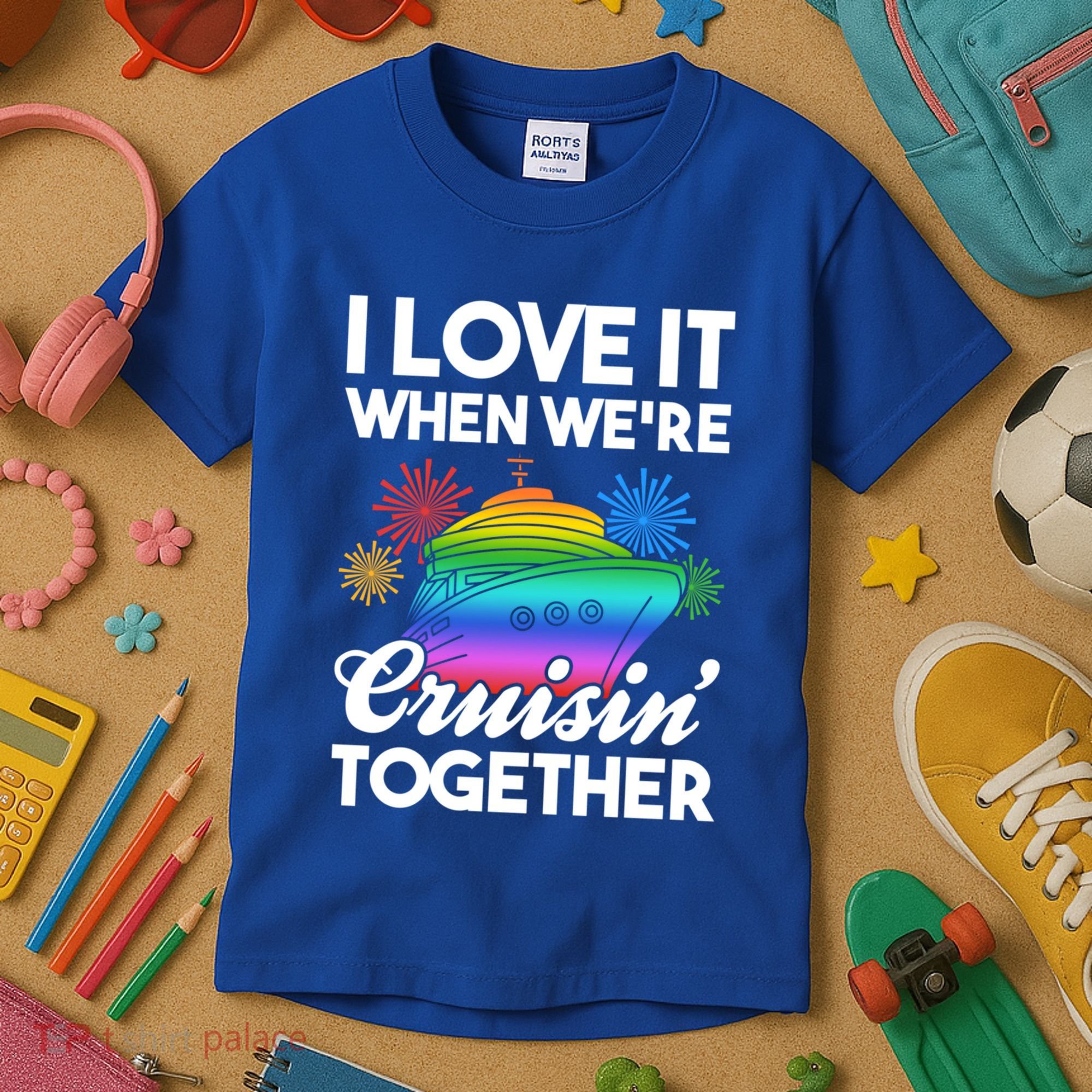I Love It When We're Cruisin' Together Fun Cruising Trip Cool Gift Kids T-Shirt