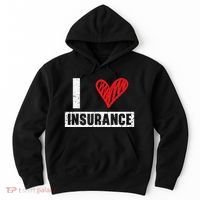 I Love Insurance Agents Occupation Job Profession Hoodie thumb 0