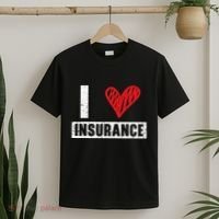 I Love Insurance Agents Occupation Job Profession T-Shirt thumb 2