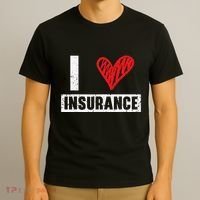 I Love Insurance Agents Occupation Job Profession T-Shirt thumb 3