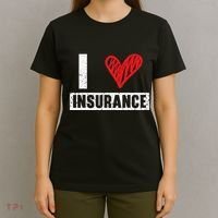 I Love Insurance Agents Occupation Job Profession T-Shirt thumb 4
