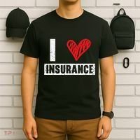 I Love Insurance Agents Occupation Job Profession T-Shirt thumb 6